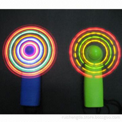 Hand Fan with Colorful Lights